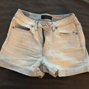 Light wash super soft shorts